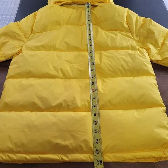 Polo Ralph Lauren Boys Water-Resistant Yellow Down Jacket Size L (14-16)NWT